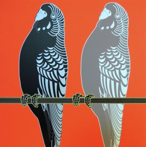 LOVEBIRDS-BEHANGKUNST-Rood-HvN.jpg